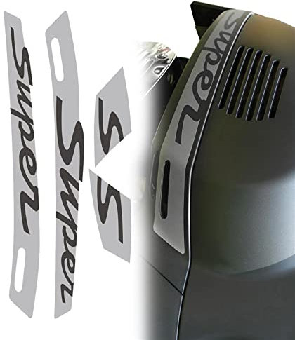 Custodia Decal Moto Per Vespa GTS 300 GTS300 Sport Super Sticker (Color : Silver)