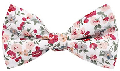 Colon-noeud En Coton pour Hommes, Noeuds Papillon À Fleurs Décontractés Avant Liés, Cravate De