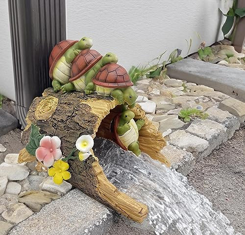 Schildkröten-Statuen Dachrinnen-Fallauslauf Verlängerungsstatuen Gartendekoration, Harzstatue, dekorative Dachrinnenverlängerung, 7.6x10.2 cm Fallauslauf Verlängerung Umsteller Spritzblock