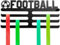 MEOLLO Porte-médailles et dorsales (100 % acier) - Fabriqué en Espagne (FOOTBALL)