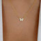Atentuyi Cz Schmetterling Anhänger Halskette Gold Kristall Schmetterling Halskette Cz Anhänger Halskette Schmetterling Strass Halskette Zierliche Dünne Kette Halskette Einfache Schmuck Frauen Mädchen