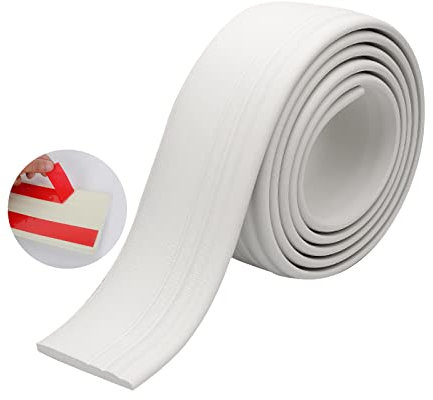 Plinthe souple autocollante - En PVC - 10 cm x 6 m - Noir PVC