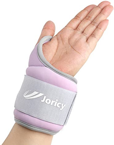 JORICY Gewichtsmanschetten Handgelenk Gewichte für Arme 1,5 kg 1 Paar, Handgewichte Armgewichte, Gewichtsmanschetten Hand für Fitnessstudio, Bewegung, Laufen, Joggen