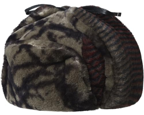 Kangol Unisex Wildfell-Trapper Baskenmütze, Olive/Cranberry, 58