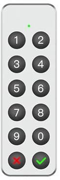 ThikK Control Remoto Inteligente, Cerradura de Cilindro UE M520, Teclado con Huella Dactilar, aplicación Tuya Zigbee Opcional(Keypad)