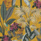 BRICOFLOR Gelbe Tapete floral mit Kolibri und Schmetterling Palmen Vliestapete mit Vögeln in Senfgelb ideal für Wohnzimmer