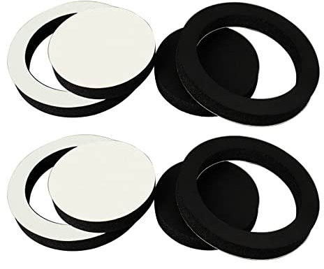 Myazs Lot de 4 haut-parleurs de voiture de 16,5 cm - Isolation sonore - En coton - Auto-adhésif - Déflecteur en mousse de 6,75 cm