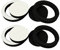 Myazs Lot de 4 haut-parleurs de voiture de 16,5 cm - Isolation sonore - En coton - Auto-adhésif - Déflecteur en mousse de 6,75 cm