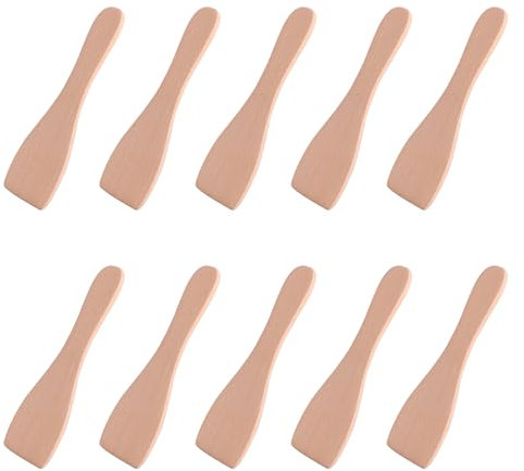 10 Stück Holzspatel, Küchenutensilien, Holzspatel-Set, Kochzubehör für die Heimküche und Partypartys