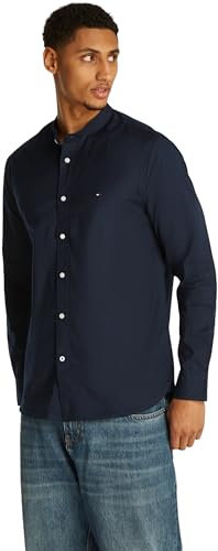 Tommy Hilfiger Chemise Homme Regular Fit Manches Longues, Bleu (Desert Sky), M