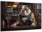 Munera Design - Bild 56x84 - Bulldogge Tresen - Wand-Bilder Wohnzimmer