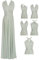 Edaydress Umwandelbares Maxikleid, vielseitig verwendbar, für Party, Hochzeit, Brautjungfer, lange Kleider, Cf106 Green Lily, Einheitsgröße Mehr