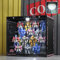 Naconmlet Acryl vitrine schaukasten mit led,transparente Actionfiguren Vitrine,Clear Display case Box für die Präsentation von Miniaturmodellen, Sammlerstücke(Schwarz,13,4x9x12,6 Zoll)