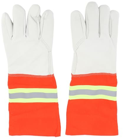 Sonew Rettungsrettungshandschuh, Extraktionshandschuhe Zur Brandbekämpfung, Bequemer Reflektierender Streifen, Flammhemmender Feuerwehrhandschuh,