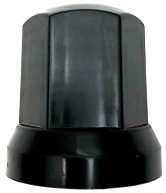 MelTruck Radmutterkappen Schutz Abdeckung Ø32 mm für Schrauben für LKW (20, Schwarz, Höhe - 54,5 mm)