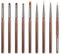 Nail Art Brushes Set, 9pcs Nail Design Painting Brushes, Professional Nail Art Design Brushes, Nail Fine Liner Brushes, Brown