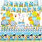 111PCS Decorations Set for 10 Guests - Kids Party Tableware, Plates, Cups, Napkins, Tablecloth, Happy Birthday Banner, Cake Toppers, Balloons