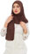 dscarf Hijab-Schal für Muslimische Frauen | Sofort Machbarer Jersey-Kopfschal | Fertig Genähter Jersey-Turban | Mode für Muslimische Frauen (Braun)