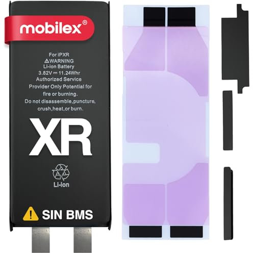 MOBILEX® Batteria senza BMS per iPhone XR | 2942mAh - Capacità originale | Cella interna di ricambio | OEM | Senza cavo Flex