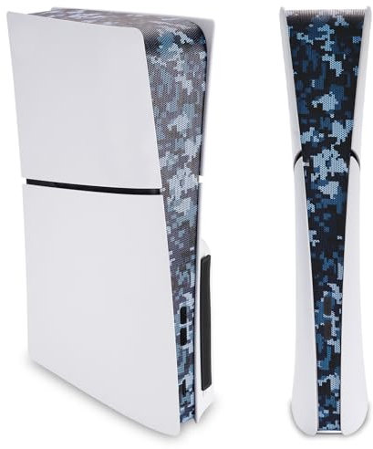 playvital Filet Protection pour ps5 Slim,Filtre Anti-Poussière avec Bouchon Silicone pour ps5 Slim Digital & Disc Console Accessoires-Camouflage Numérique Urbain