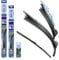 alca® Scheibenwischer Set mit Heckwischer passend für VW TOURAN (11.2006-05.2010) SUPER FLAT Flachbalkenwischer