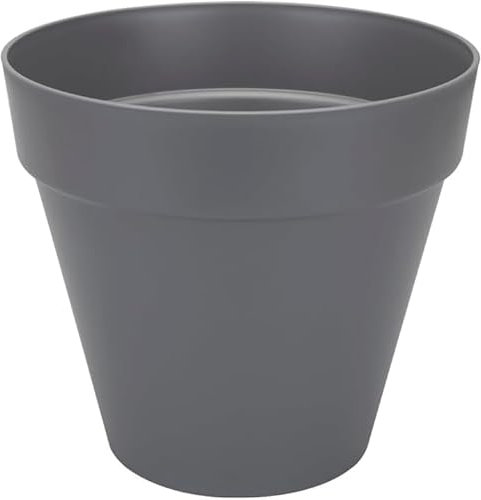 Garden Store Direct Urban Jungle Round Plant Pots - Indoor or Outdoor Use - 5 Sizes, 4 Colours - Made With Recycled Materials (Anthracite, 28 cm)