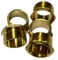 20mm Short Brass Male Bushes Conduit Fitting Brass Bushes Make The Edge of The Conduit Smooth to Prevent Cable Damage Suitable for 20mm Class 4 galvanised Steel Round Conduit Pack of 5
