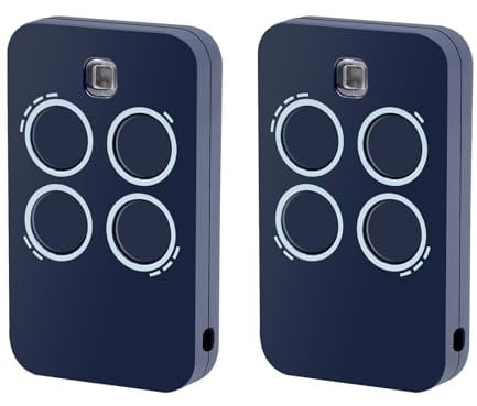 Telecomando di ricambio per porta del garage, compatibile con Genius Echo TX4 RC 433,92 MHz, 433 MHz, 2 pezzi