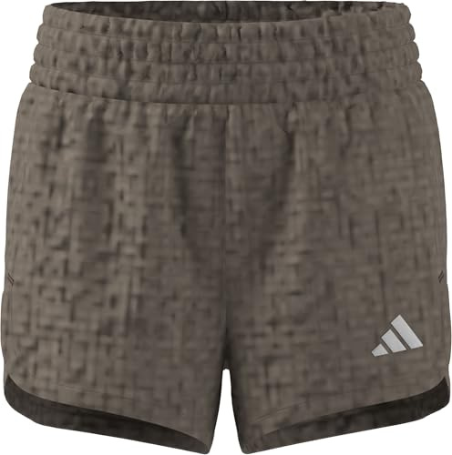 adidas Women's Tech Pacer Workout Woven Shorts, Chalky Brown, M 3 inch