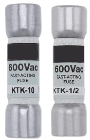 Petit fusible KTK 600V 1/10-30A fusible tubulaire 10mmx38mm(KTK-15)