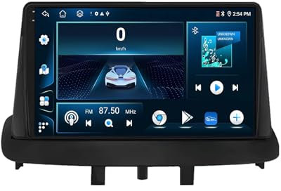Android 13 Car Stereo para Renault Megane 3 Fluence 2008-2014 9 Pulgadas Autoradio con WiFi 4G Pantalla táctil de Navegación GPS AHD RDS FM Am BT DSP SWC DVR USB Mirror Link(8+256G)