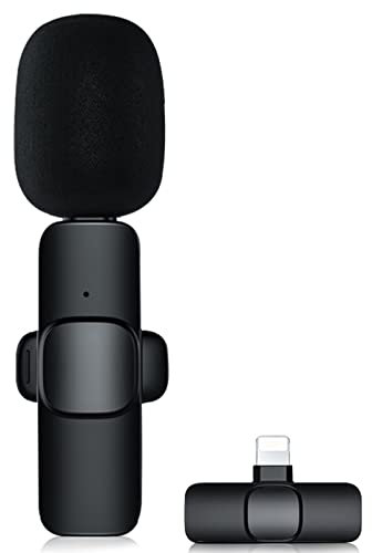 Micro cravate sans fil pour conférence, cours en ligne, jeu, spectacle en direct, mini microphone sans fil compatible avec iPhone et Android