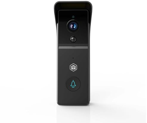 NEDIS Smart Wi-Fi Video Doorbell Camera with Chime, 3MP Full HD 1296p, Wireless Battery Powered with Motion Sensor, Night Vision and 2-Way Audio