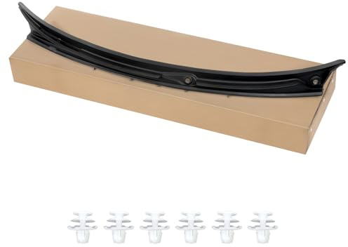 GEARHERO Windlauf Scheibenwischerabdeckung vorne Schwarz 51718208483 passend Kompatibel mit BMW 3 Serie E46 M3 323i 325i 330i