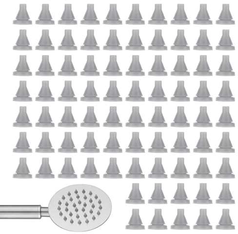 MIRKUZI Docce fisse 100 ugelli doccia in silicone, ugelli di ricambio, ugelli di ricambio per soffioni doccia