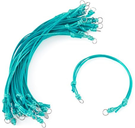 Craftora Braccialetti regolabili con nodo intrecciato in corda da polso per braccialetti cerati per fai da te, braccialetti dell'amicizia e creazione di gioielli