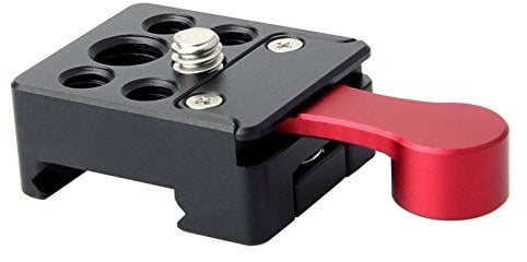 NICEYRIG NATO Rail Lock Klemme mit Quick Release Level für Monitor LED Licht Mikrofon