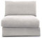 CAVADORE Sofa-Modul Fiona Sitzelement mit Rücken / XXL- Sessel mit Rückenlehne / 94 x 90 x 112 / Webstoff beige