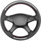 MEWANT Lenkradbezug Handstiche Lenkradhülle aus PU Kohlefaser&Wildleder Auto Lenkradschoner für Benz W204 C-Klasse 2007-2010 C280 C230 C180 C260 C200 C300