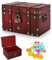 Coffre Au Tresor Enfant Avec Cadenas Pirate Mini Coffre-Fort En Bois Avec Serrure à Combinaison