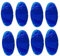YouU 8 Stück Reflektierende sichere Mountain Road Oval Blau Fahrrad Speichen Reflektoren