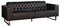 KAWOLA Sofa 3 Sitzer Ledersofa Nilo Couch Echtleder gepolstert wohnlandschaft relaxsofa kinosofa megasofa Industrie-Look Metallfüße (BxHxT) 219 x 77 x 86 cm schwarz