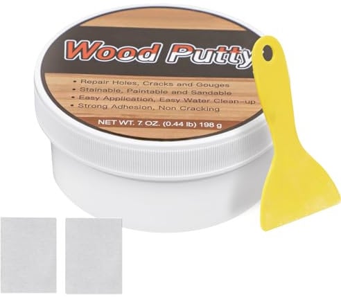SEISSO Multi-Purpose Wood Filler, 200g White Wood Putty Fill Wood Holes, Repair Wood Furniture Surface Scratches, Fading for Wood Tables and Chairs Cabinets Wood Crafts, black