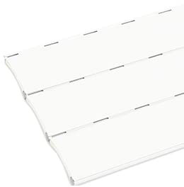 Tablier Aluminium isolé Ajustable - Lot de Lame Aluminium isolé recoupable - Lames de Remplacement pour volet Roulant (H120 x L120 cm, Blanc)