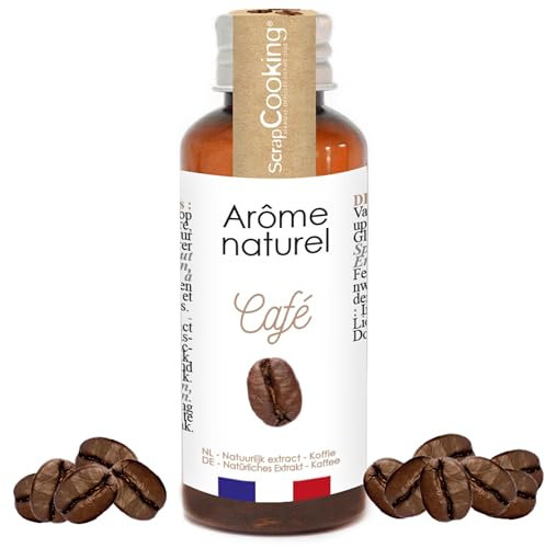 ScrapCooking - Arôme Naturel Liquide de Café 40ml - Arôme Framboise pour Pâtisserie, Yaourts, Gâteaux, Cheesecakes, Biscuits, Entremets, Mousses, Glaces, Smoothies - 4392