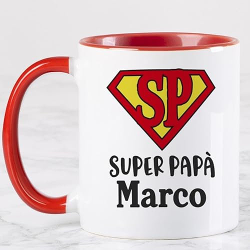 Wanapix | Tazza Festa del Papà Personalizzata | Idee Regalo Orignale | Regali per Papà | Prima Festa del Papà