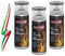 Generico SET 3 BOMBOLETTE DI VERNICE SMALTO SPRAY AD ALTA TEMPERATURA GRIGIO ANTRACITE 400ml MADE IN ITALY