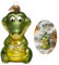 HZYC Krokodil Weihnachtsschmuck, geblasene Glasschmuck für Baum, Krokodil Sammlung hängende Ornamente, Weihnachtsbaum Dekorationen für Tierliebhaber Home Party Geschenke