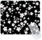 Ksriylm Mauspad,Blumenmuster Serie Mouse Pad,FüR BüRo Und Zuhause,Mousepad Mit Motiv,Wasserdichtes Mousepad,rutschfeste Gummiunterseite,Computer-Mauspads FüR Kabellose Maus, Blume (Schwarz)