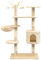 ShGaxin Katzen-Kratzbaum 125 cm Beige, Katzenkratzbaum, Katzenmöbel, Kratztonne Für Katzen, Aktivitätskratzbäume, Katzen Zubehör